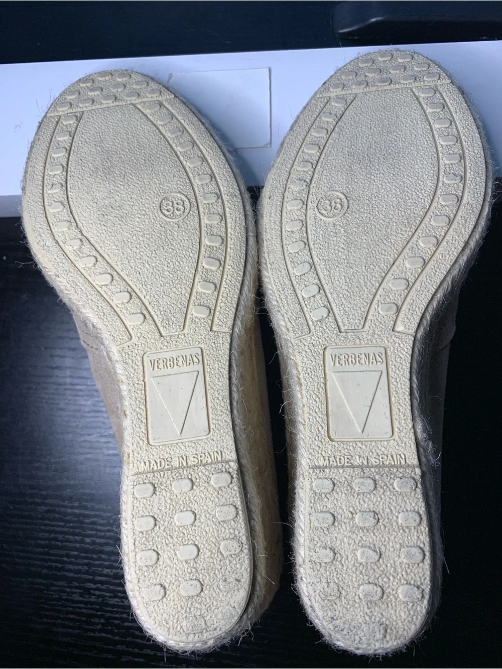 VERBENAS (Spain) Tan Suede Espadrille Slip-On
